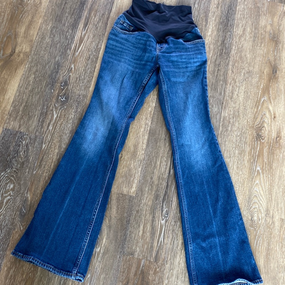 Maternity full-panel flare jeans